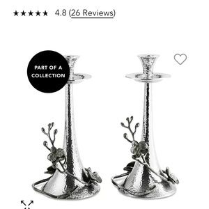 Michael Aram
Black Orchid Taper Candleholders, Set of 2